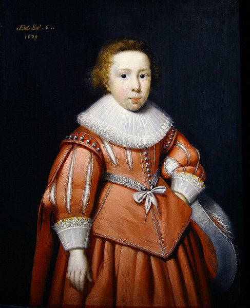 一个年轻男孩的画像 作者 科尼利厄斯·詹森·范·科伦（Cornelius Janssen van Ceulen）