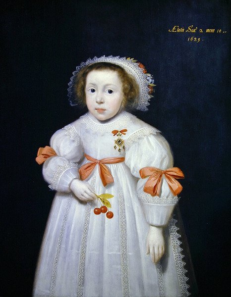 一个年轻女孩的画像 作者 科尼利厄斯·詹森·范·科伦（Cornelius Janssen van Ceulen）