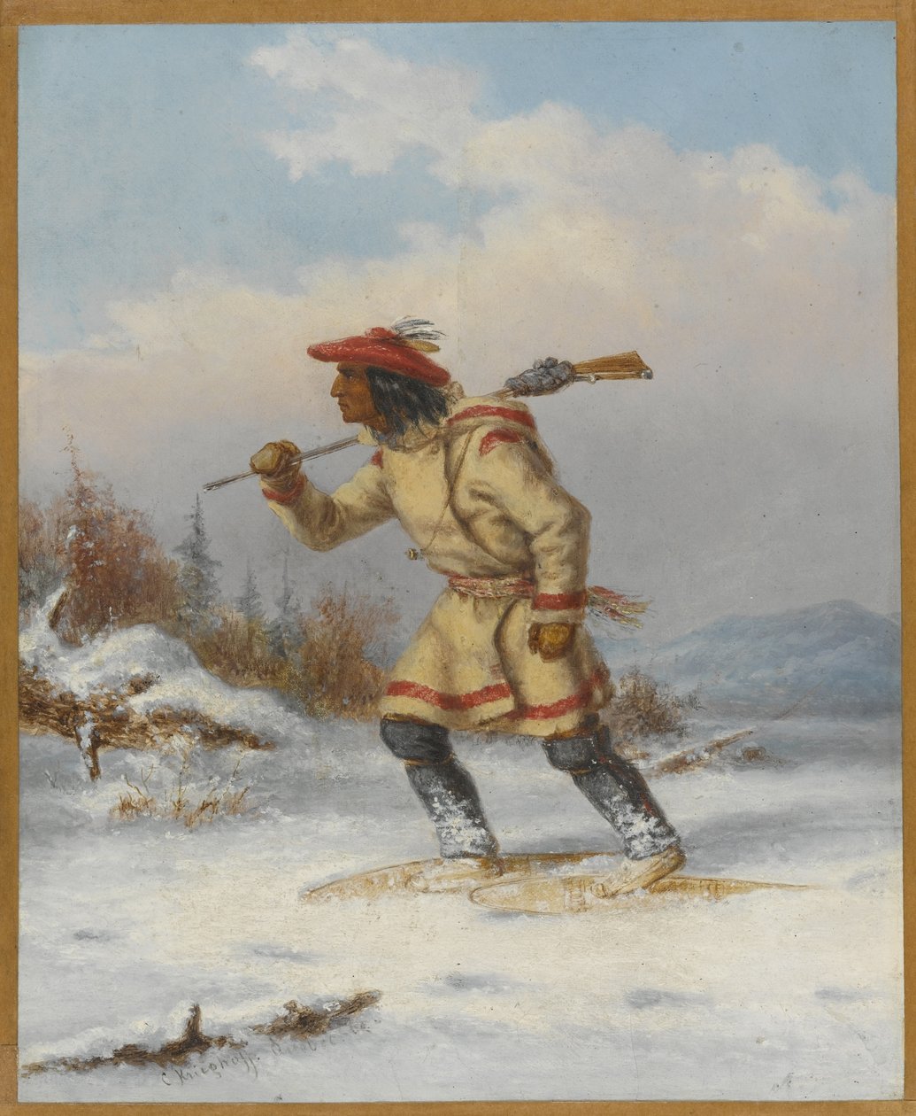 继穆斯之后，1860年 作者 科尼利厄斯·克里格霍夫（Cornelius Krieghoff）
