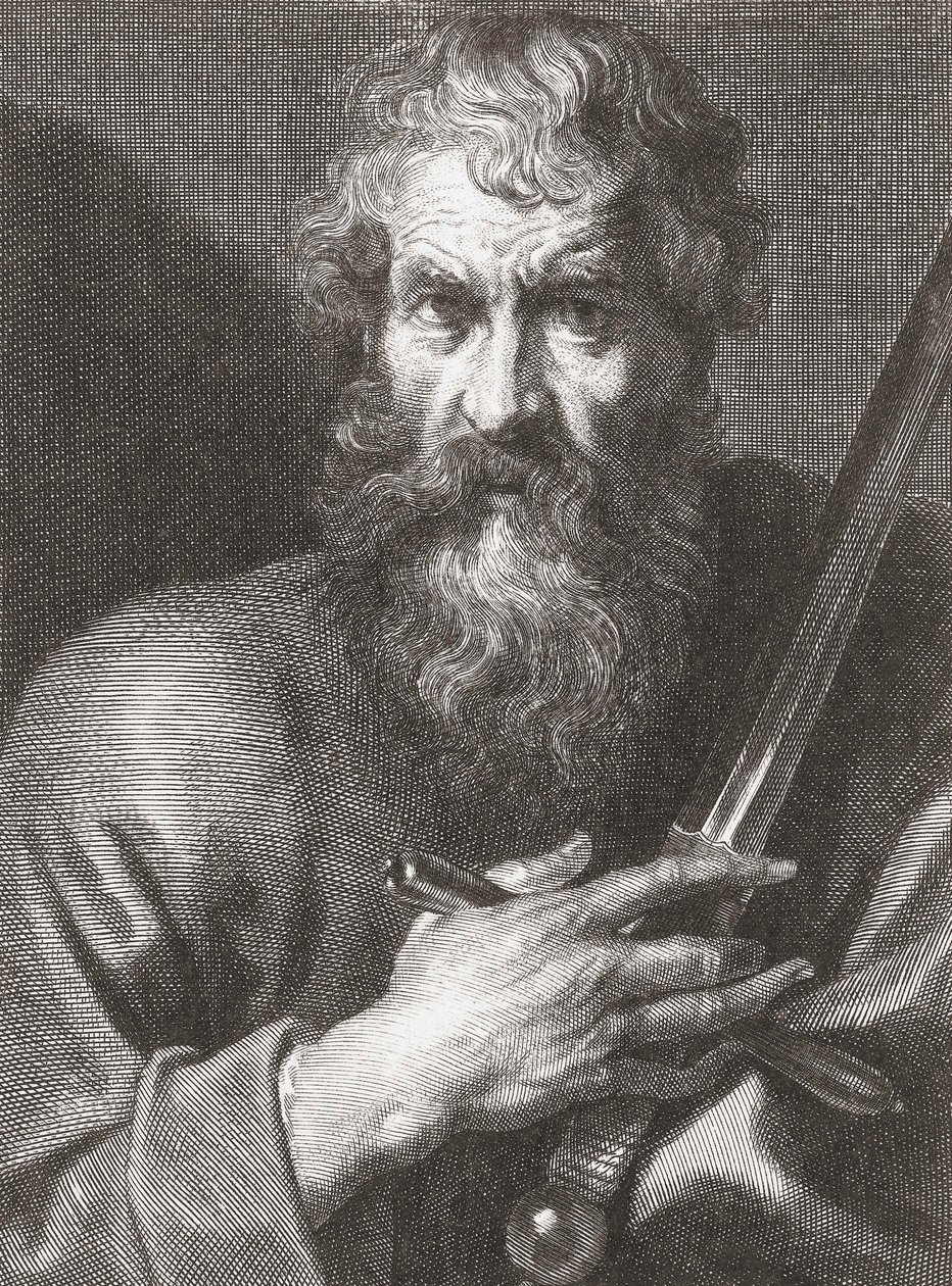 传教士保罗。肖像。 作者 科尼利厄斯·范·考克肯（Cornelius van Caukercken）