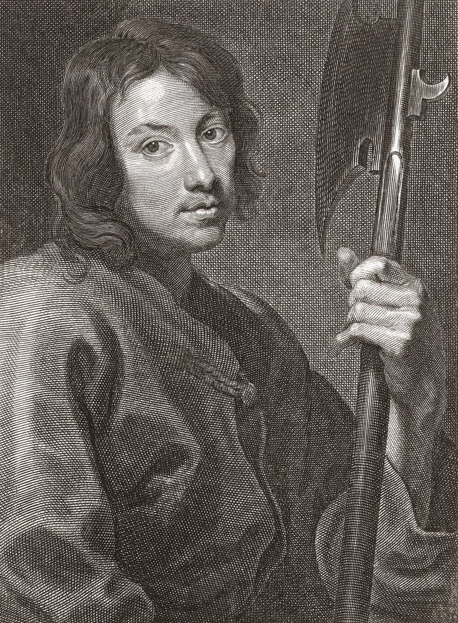 圣马太或使徒马太。肖像。 作者 科尼利厄斯·范·考克肯（Cornelius van Caukercken）