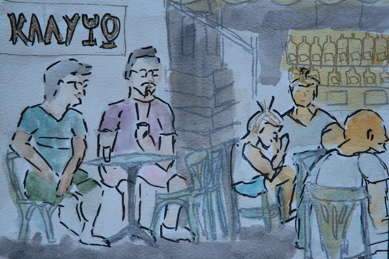 Calypso酒吧，Skyros 作者 科西玛·杜加（Cosima Duggal）