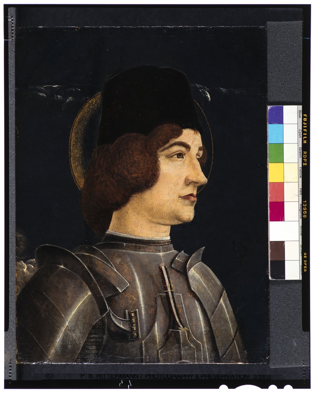 圣乔治，c.1475-76 作者 Cosimo Tura