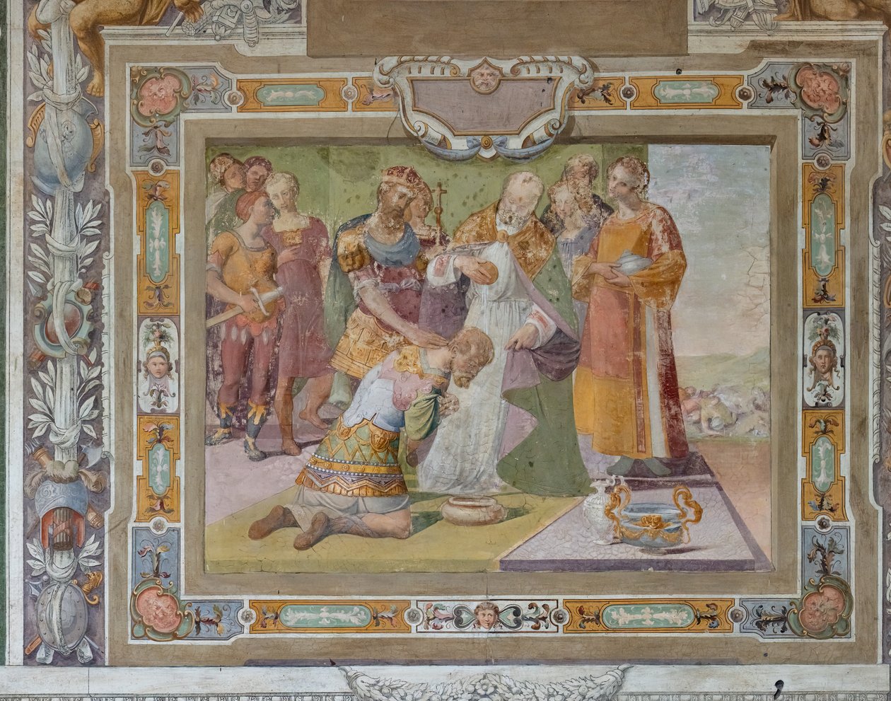 布永的戈弗雷在攻占耶路撒冷时的事迹》，约 1589-94 年（壁画） 作者 