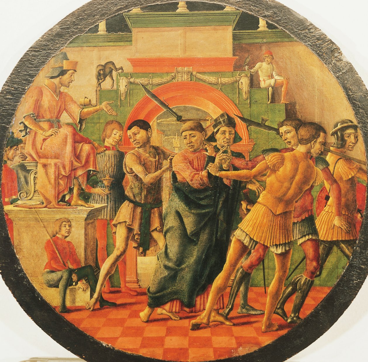 圣毛利奥祭坛画，谴责圣毛里求斯的场景，约1480年，由Cosme
