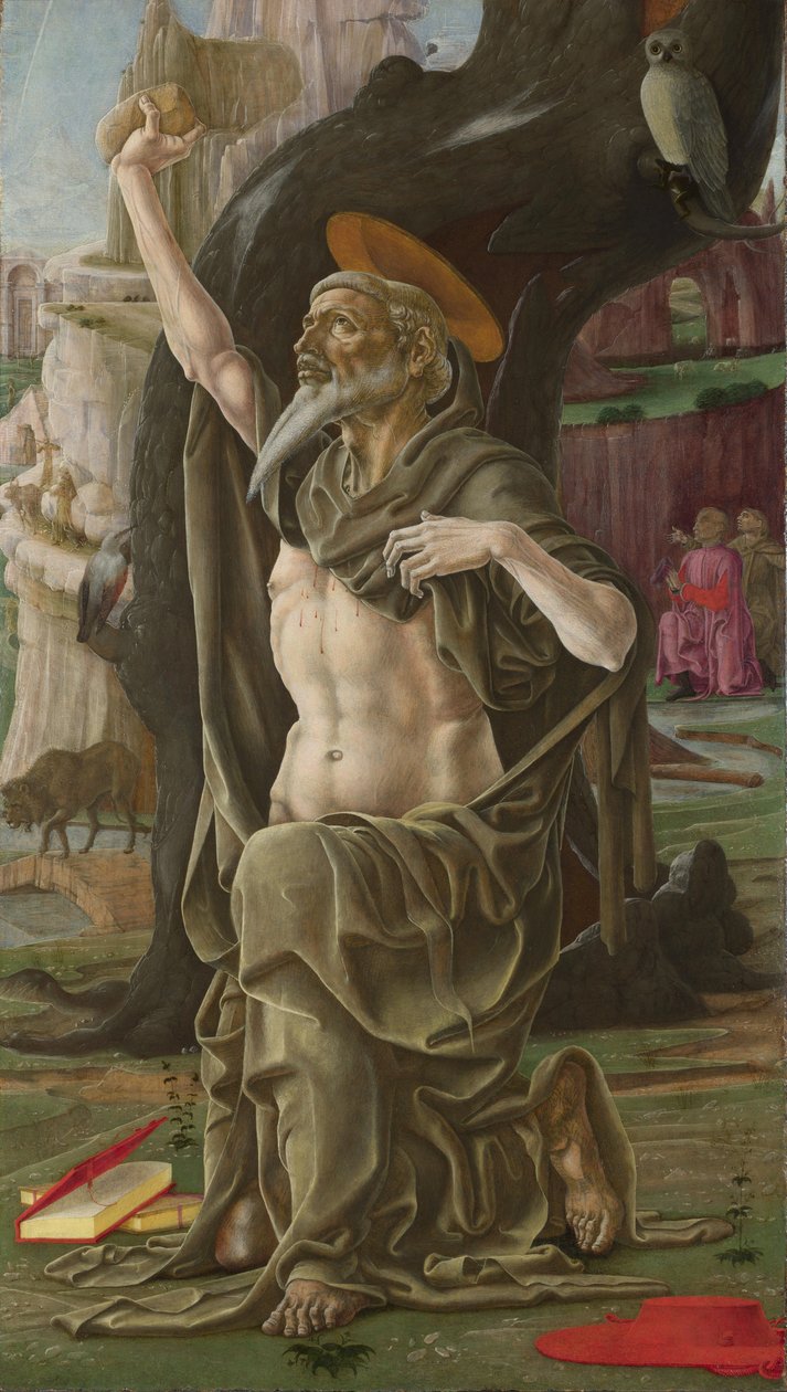 圣杰罗姆，约1470年 作者 Cosimo Tura