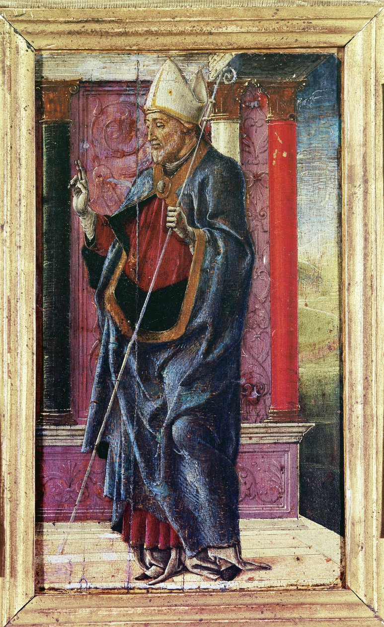 圣莫雷利奥，c.1480（船上有油） 作者 Cosimo Tura