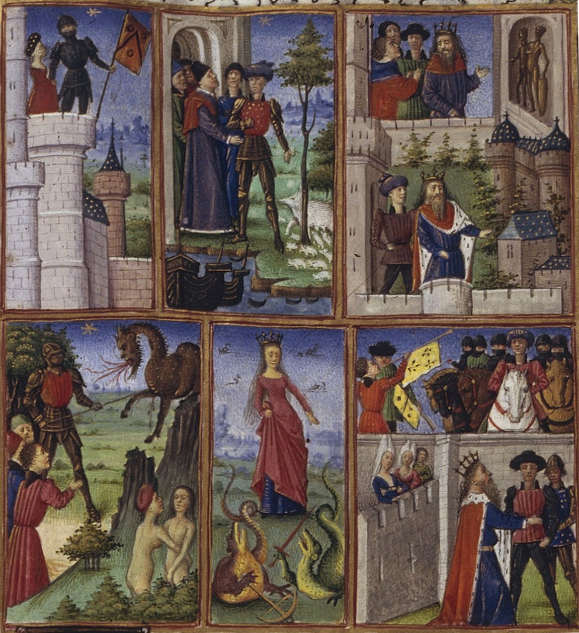 史诗《埃涅阿迪德》插图，维吉尔（Virgil），1450-1499年 作者 合作大师