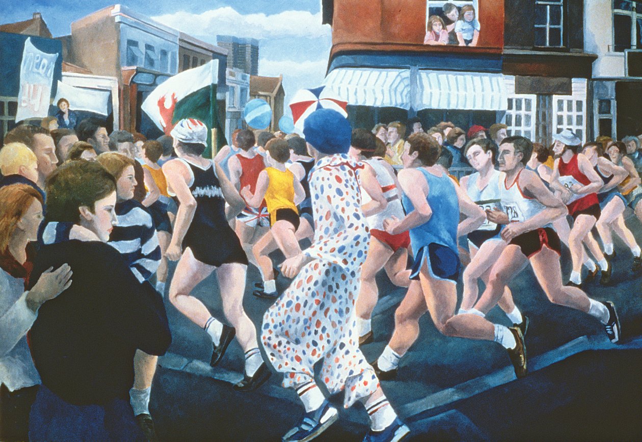 伦敦马拉松赛，1996年 作者 克里斯蒂安娜·安吉里尼（Cristiana Angelini）