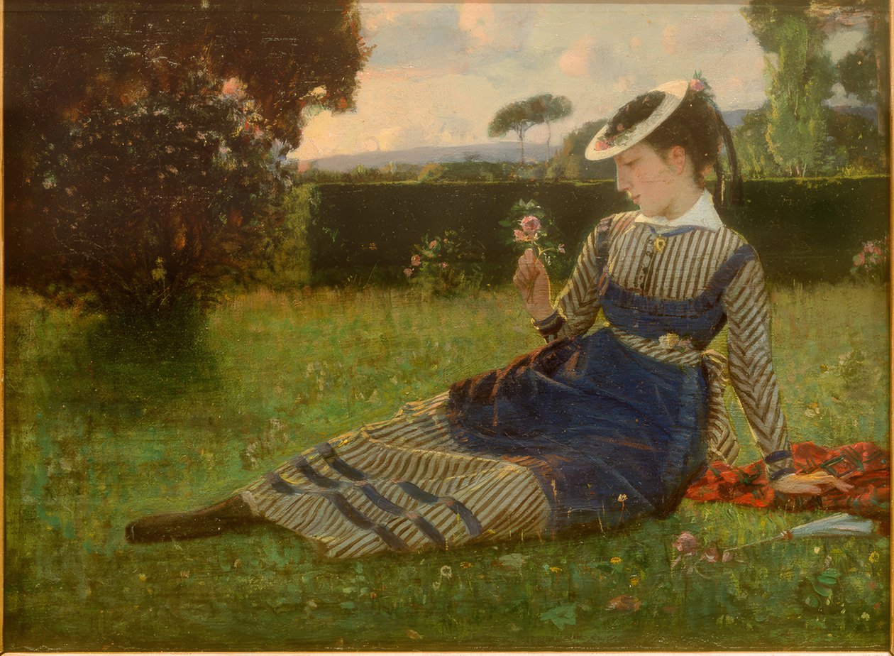 Alaide Banti im Garten 作者 克里斯蒂亚诺·班蒂