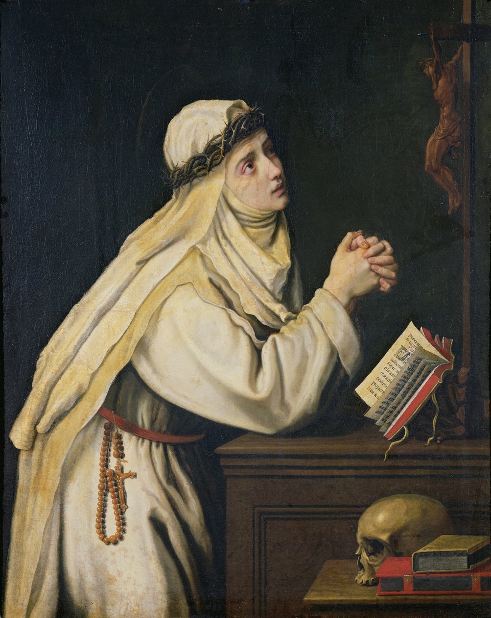 锡耶纳的圣凯瑟琳（1347-80）在Francisco Zurbaran（1598-1664）的一幅画作之后 作者 克里斯托法诺·阿洛里