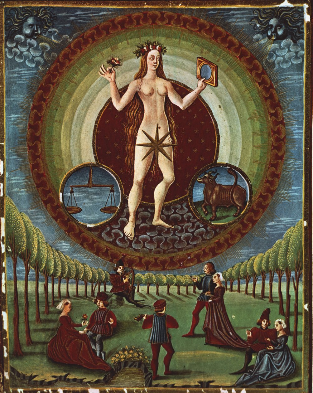 赖女士。 209 f.9v金星，从大气，c.1470 作者 克里斯托福罗·德·普雷迪斯
