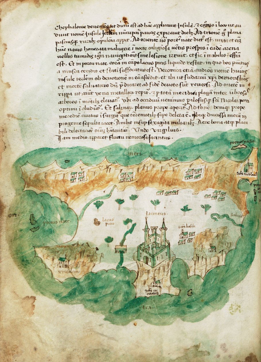扎金索斯图，约 1420 年（牛皮纸） 作者 克里斯托弗·布翁德尔蒙蒂