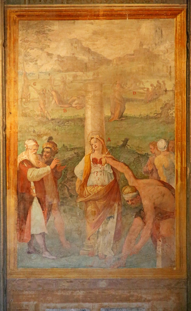 女性圣人的殉难 作者 Cristoforo和Tempesta，Antonio Roncalli