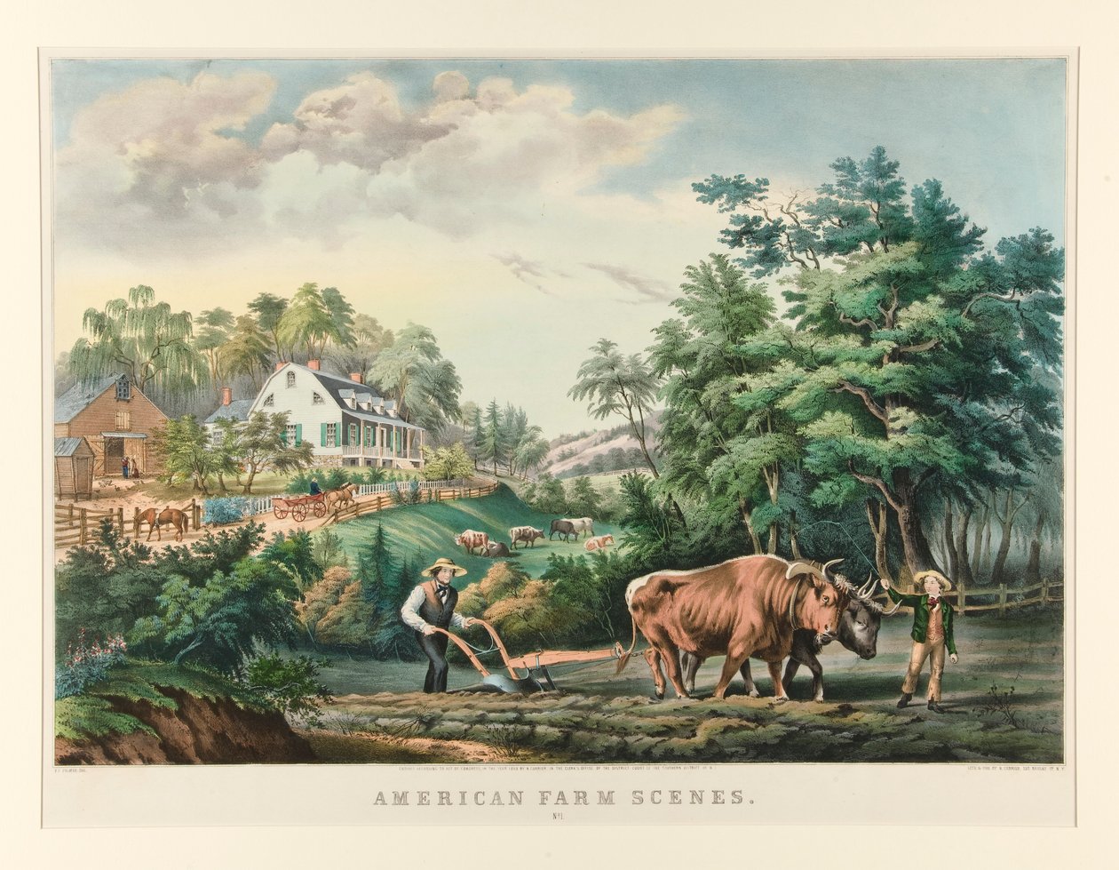 American Farm Scenes./ No. 作者 库里尔和艾夫斯