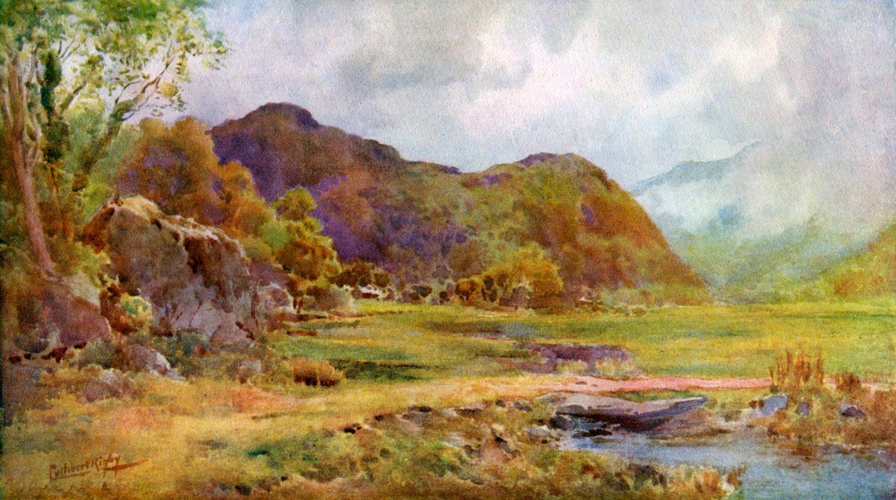 1924-1926年，坎伯兰郡罗多雷附近的沼泽 作者 卡斯伯特·里格比