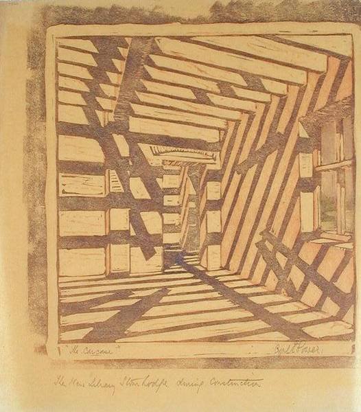 尸体》，约 1929 年（油印版画） 作者 西里尔·爱德华·鲍尔