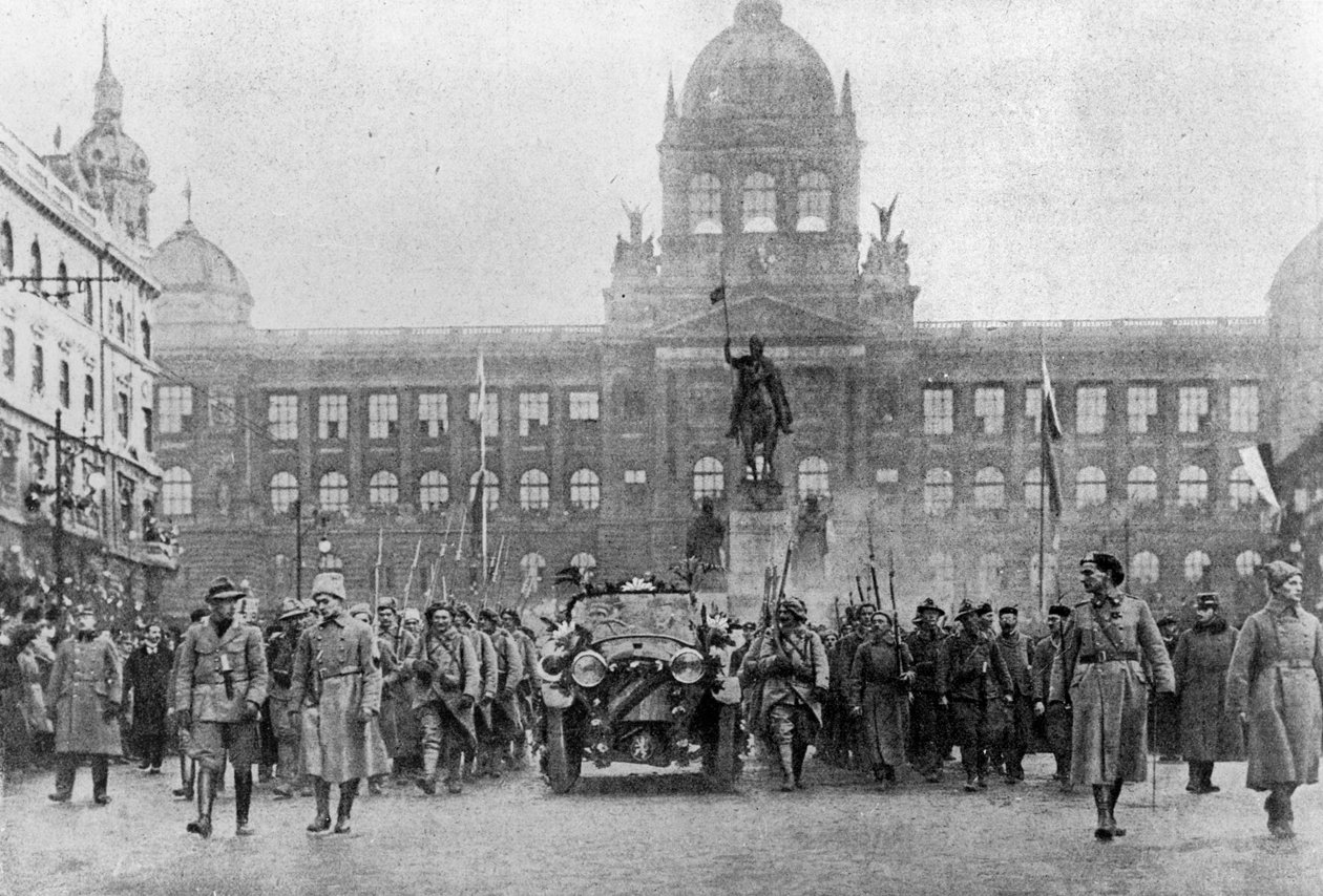 1918年12月8日马萨里克进入布拉格 作者 捷克摄影师