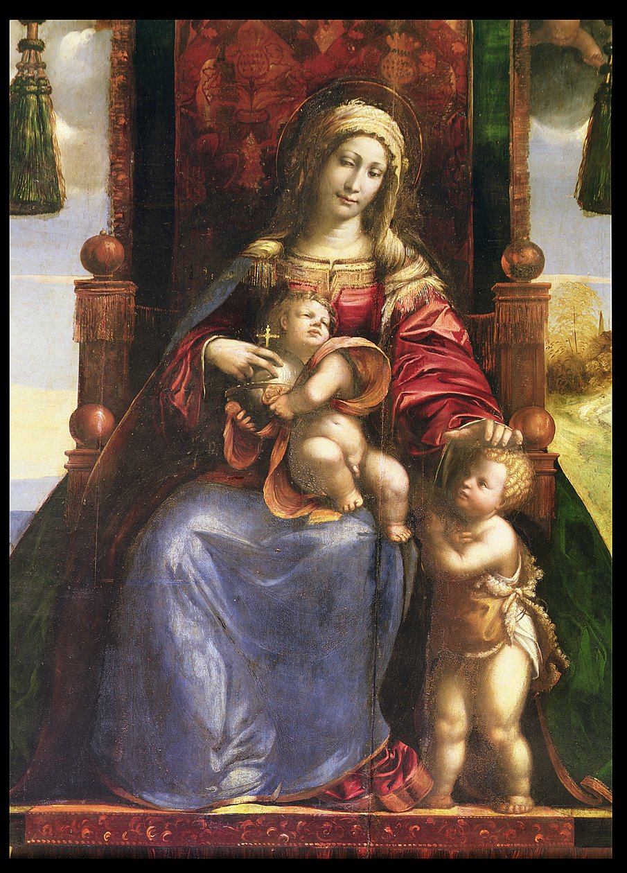 圣母子与婴儿圣约翰 作者 D.和Garofalo Dossi