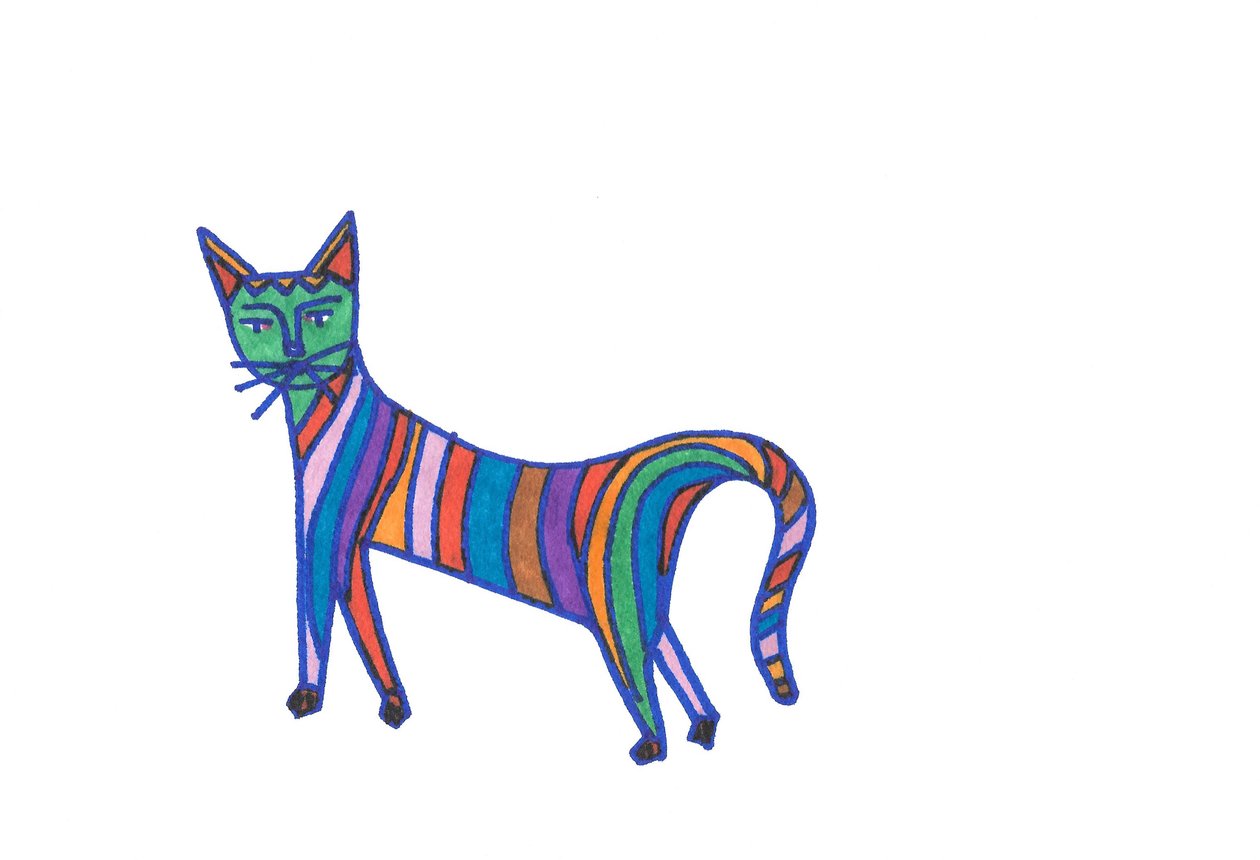 彩虹猫（纸上毡尖） 作者 黛西·德维伦纽夫