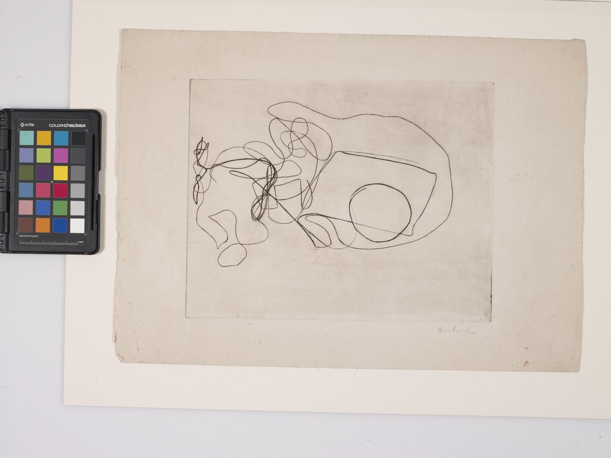 无题，约 1938 年（米白色绵纸上的版画） 作者 达拉丈夫