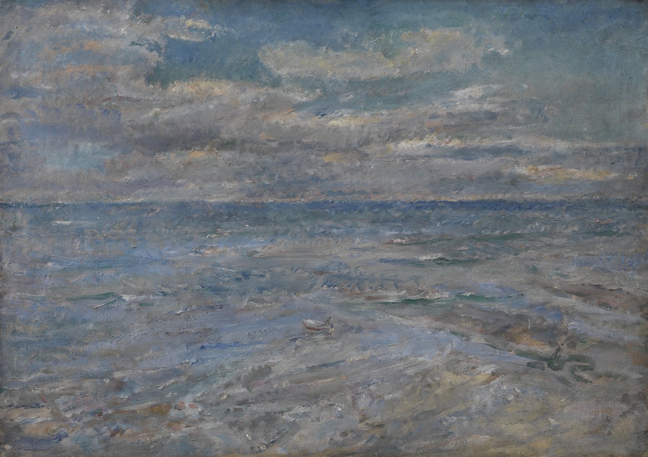 约克郡罗宾汉湾海景，约 1930 年（布面油画） 作者 埃塞尔·沃克夫人