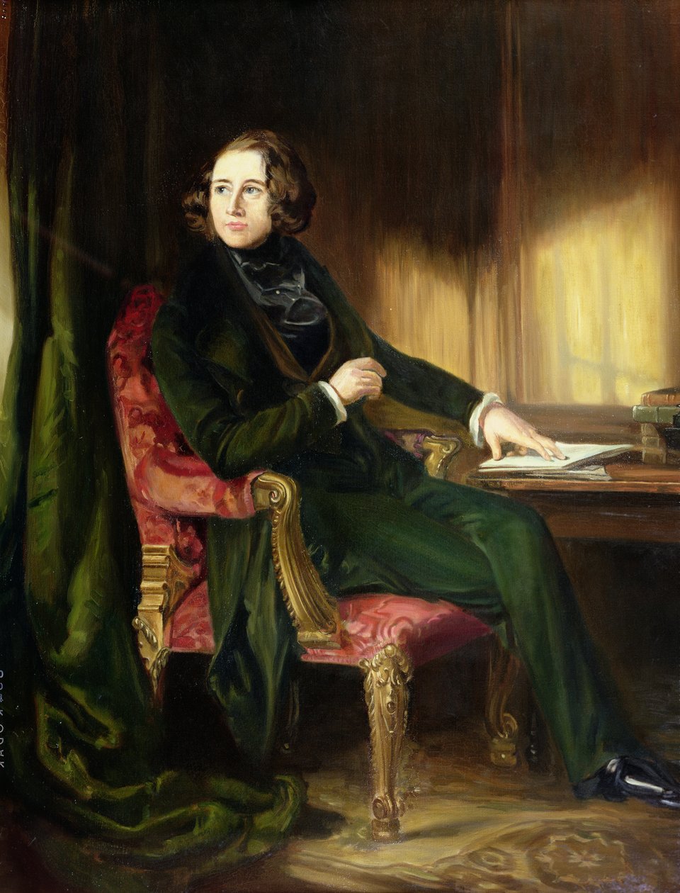 查尔斯狄更斯，&39;The Nickleby Portrait&39;，1839年 作者 丹尼尔·麦克利斯