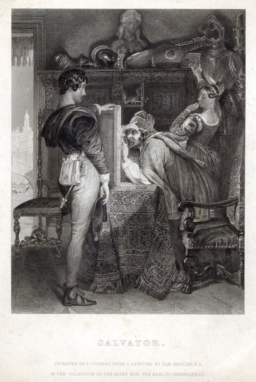 Salvator，由Ferdinand Jean Joubert（1810-84）雕刻 作者 丹尼尔·麦克利斯