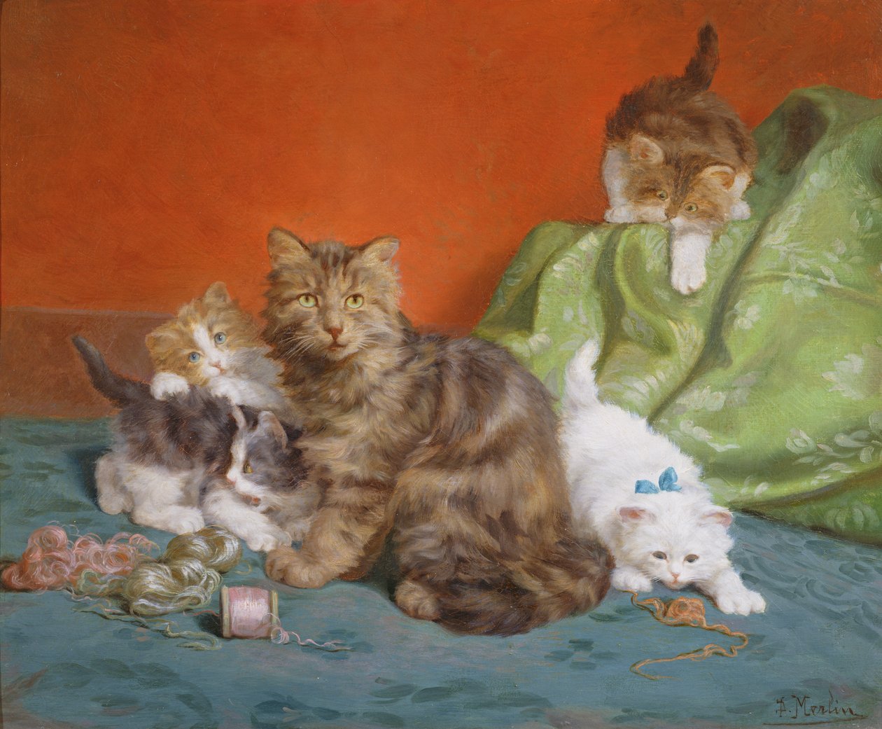 顽皮的小猫 作者 丹尼尔·梅林