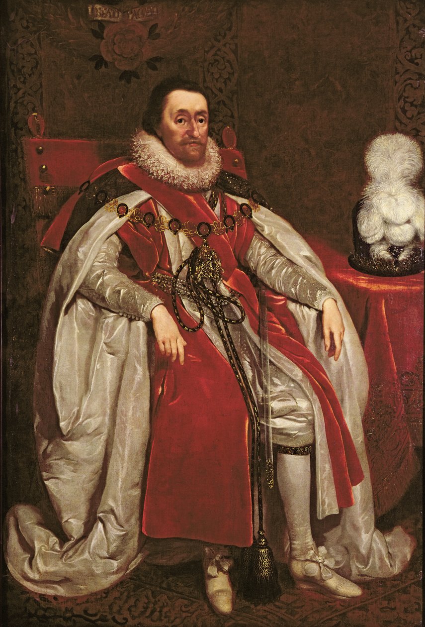 英国国王詹姆斯一世和苏格兰六世，1621年 作者 丹尼尔·迈滕斯