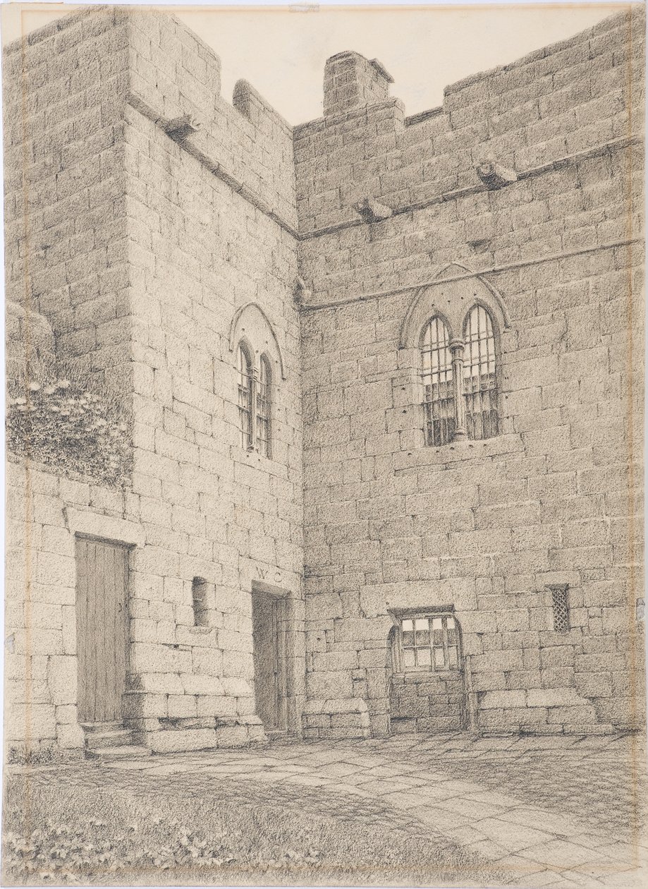 Aydon Castle，c.1916（木炭卡） 作者 丹尼尔·奥利佛（Daniel Oliver）