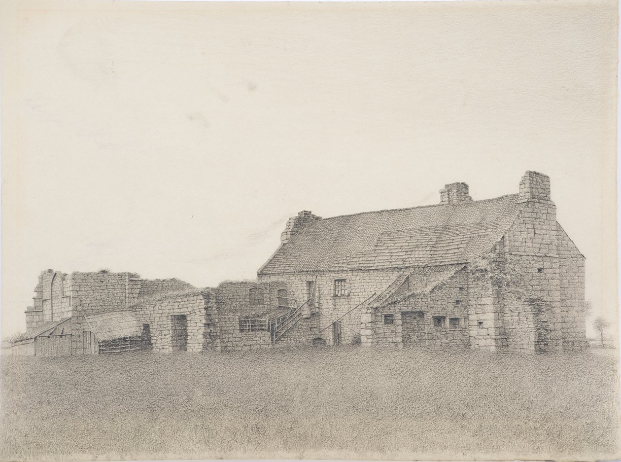 Chibburn，莫珀斯附近，1916年（纸上的木炭） 作者 丹尼尔·奥利佛（Daniel Oliver）