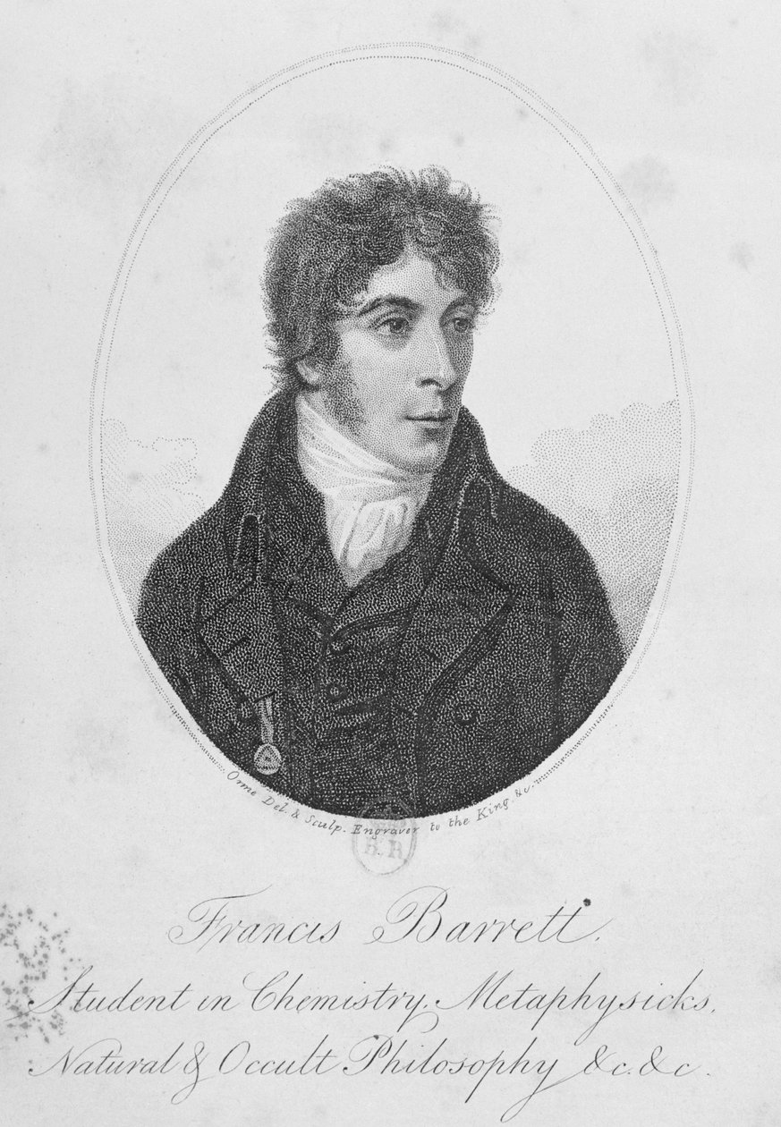 Francis Barrett，来自&39;The Magus&39;的插图，伦敦，1801年，由Lackington，Allen和co。出版。 作者 丹尼尔·奥姆