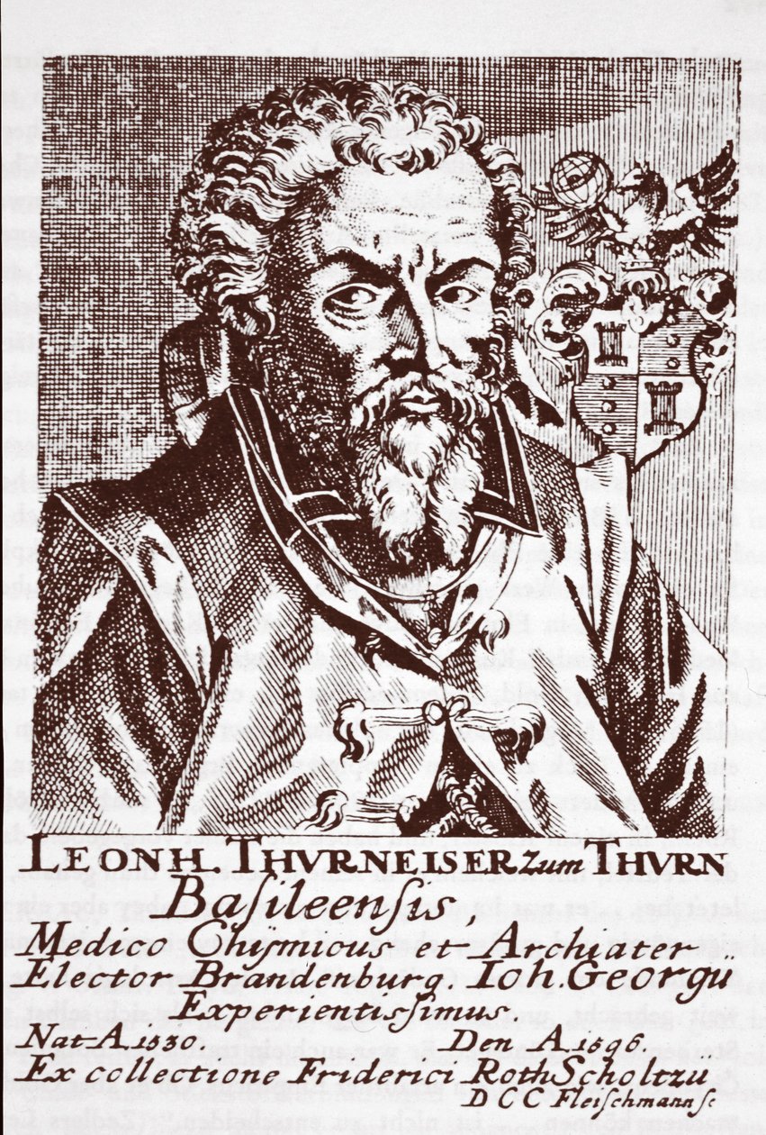 Leonhard Thurneysser to Thurn，来自Quinta Essentia，c.1569 作者 丹尼尔·塞德尔