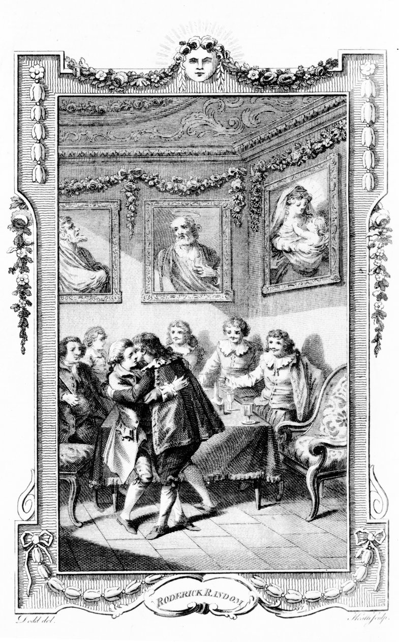 图片来自Tobias Smollett的&39;Roderick Random&39;，由James Heath雕刻，1780年 作者 丹尼尔·多德（Daniel Dodd）