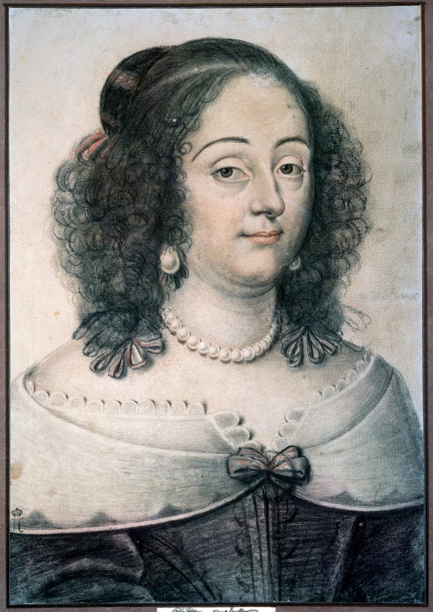 一个女人的画像》，1640年。   作者 丹尼尔·杜蒙斯蒂尔