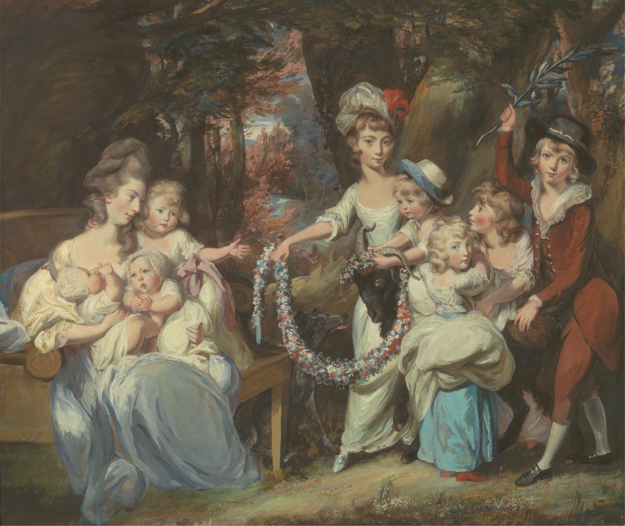 Mrs. Justinian Casamajor and Eight of her Children 作者 丹尼尔·加德纳