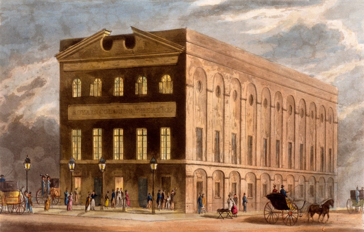 皇家Couborg剧院，1826年 作者 丹尼尔·哈维尔