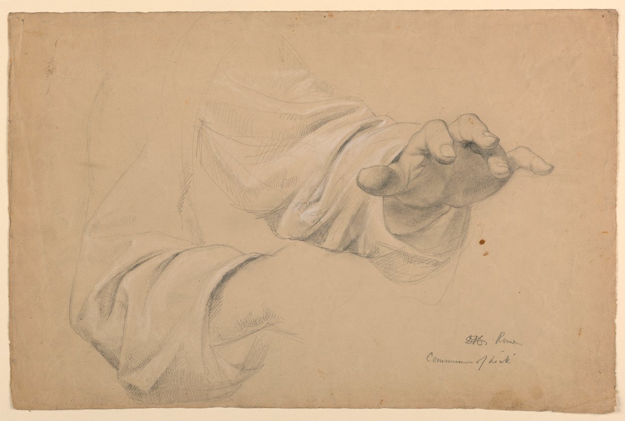 绘画，"共融 "研究，1844 年 作者 丹尼尔·亨廷顿