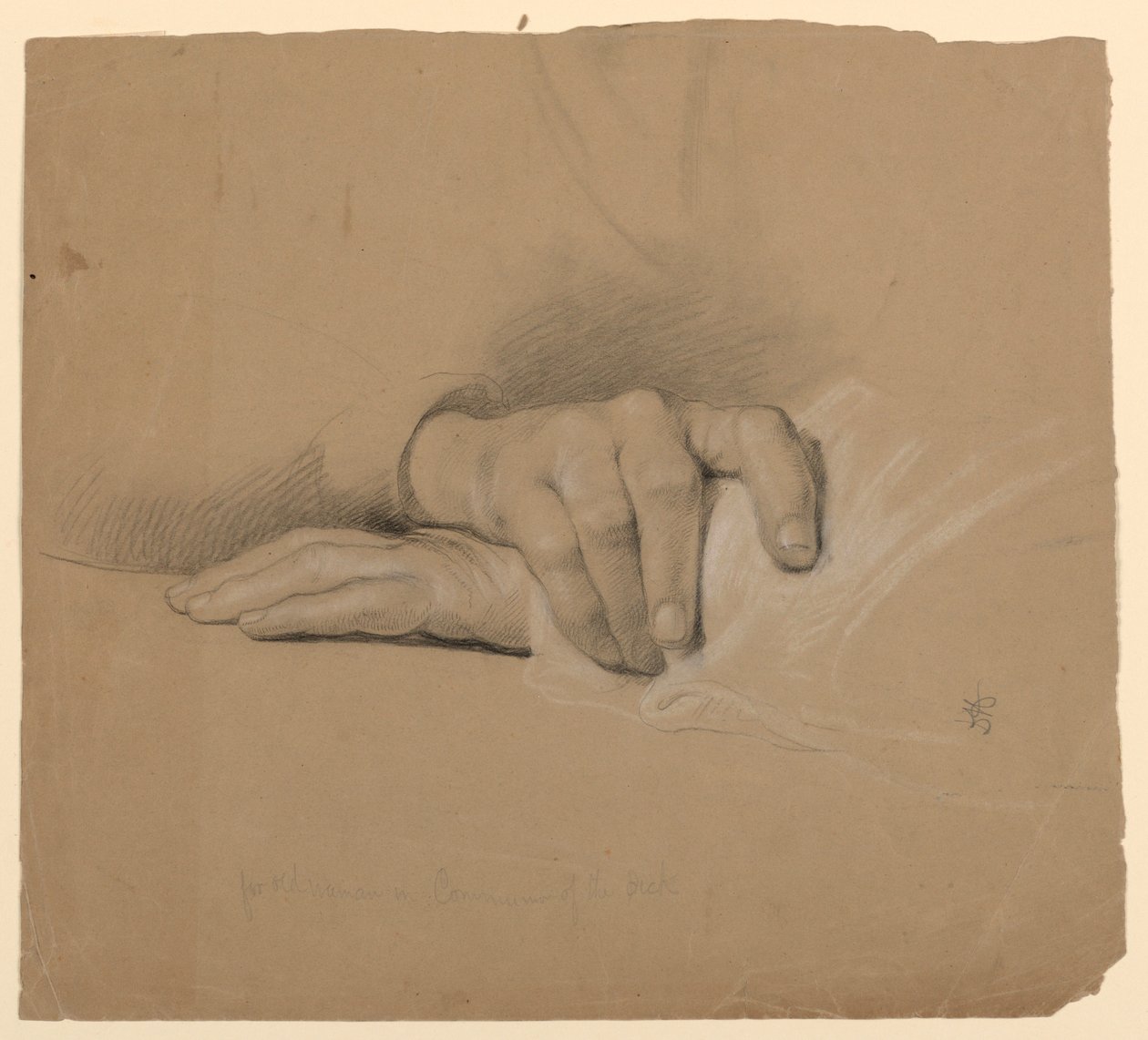 绘画，"共融 "研究，1844 年 作者 丹尼尔·亨廷顿