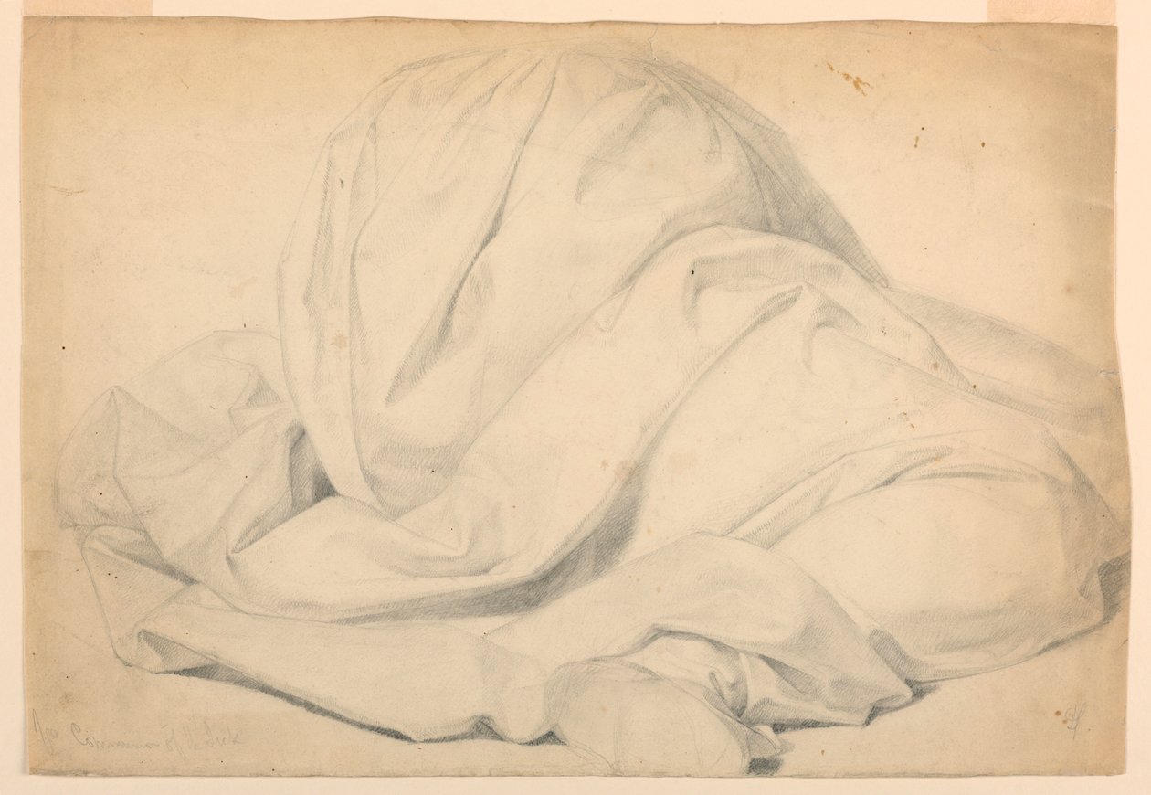 绘画，"病人的圣餐 "研究，1844-45 年 作者 丹尼尔·亨廷顿