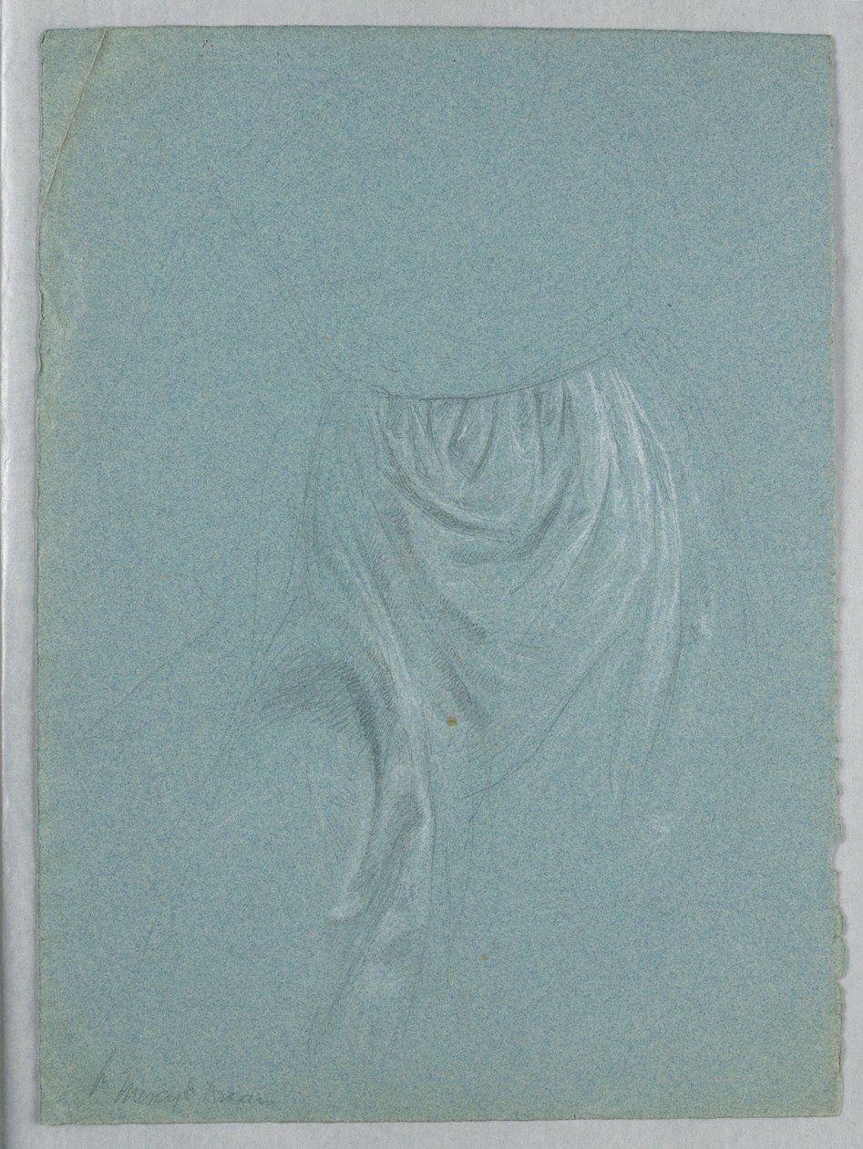 素描，《梅西的梦》研究，1857 年 作者 丹尼尔·亨廷顿