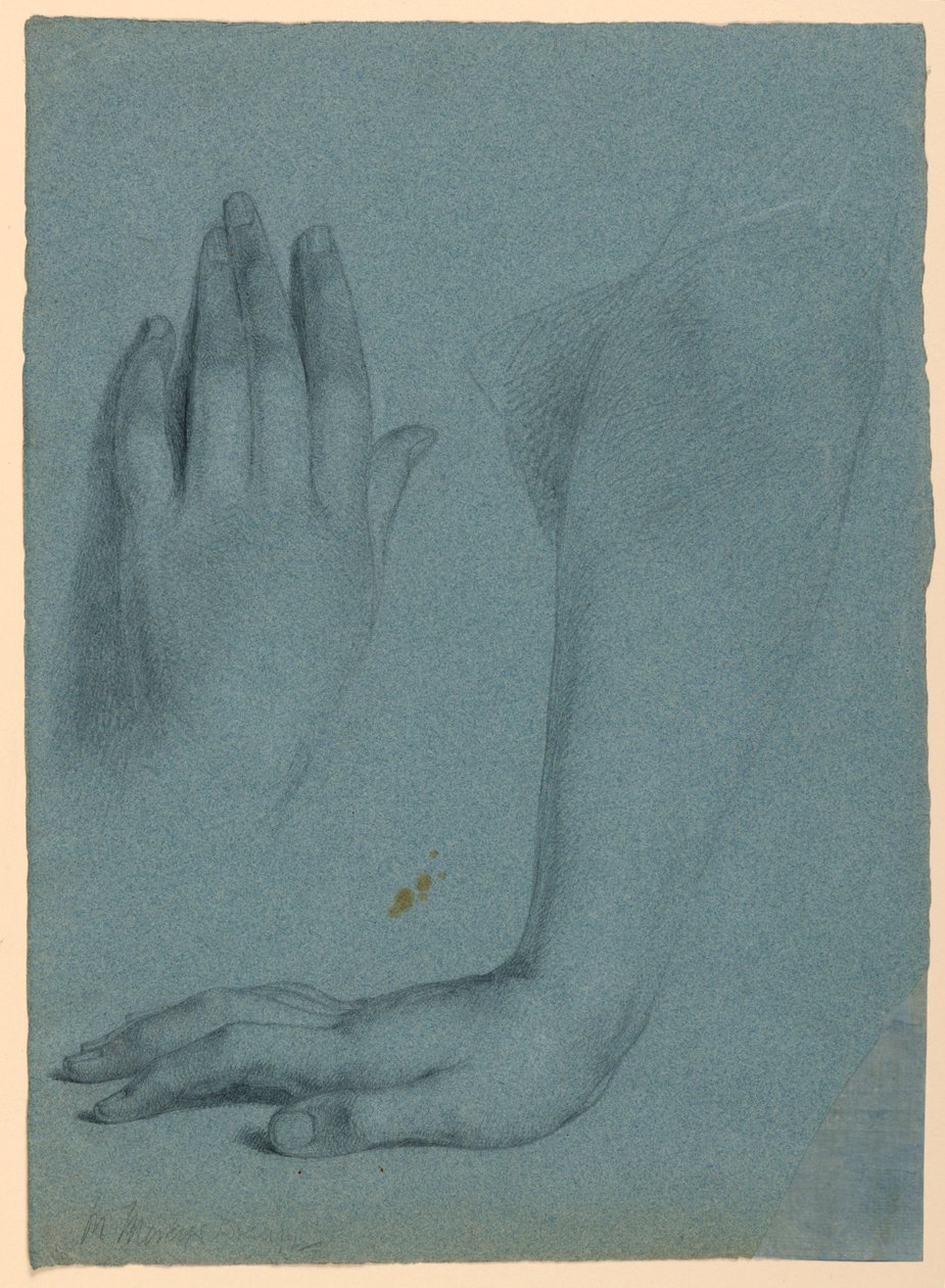 素描，《梅西的梦》研究，1857 年 作者 丹尼尔·亨廷顿