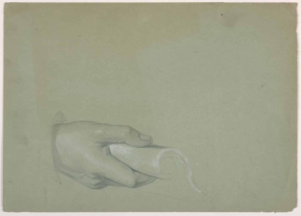 素描，"贡金 "研究，1852 年 作者 丹尼尔·亨廷顿