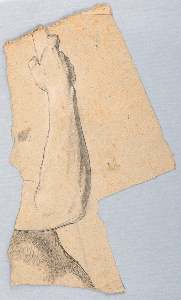 素描，"贡金 "研究，1852 年 作者 丹尼尔·亨廷顿