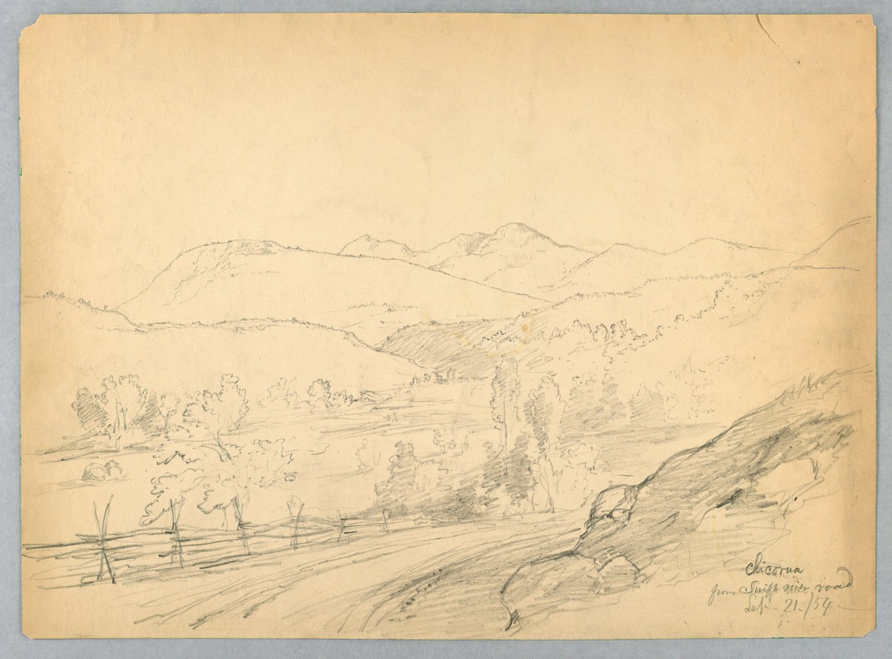 从Swift River Road看Chocorua山 作者 丹尼尔·亨廷顿