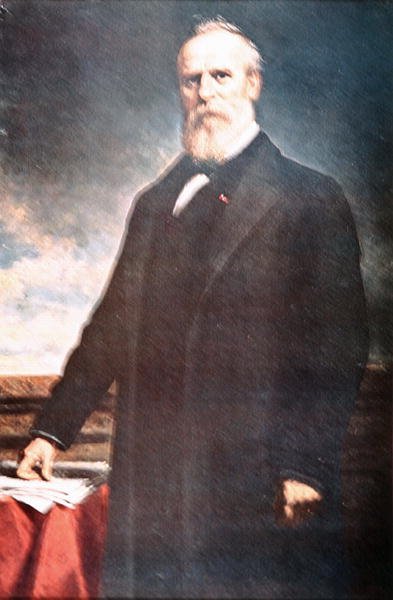卢瑟福-B-海斯（1822-93）（布面油画） 作者 丹尼尔·亨廷顿