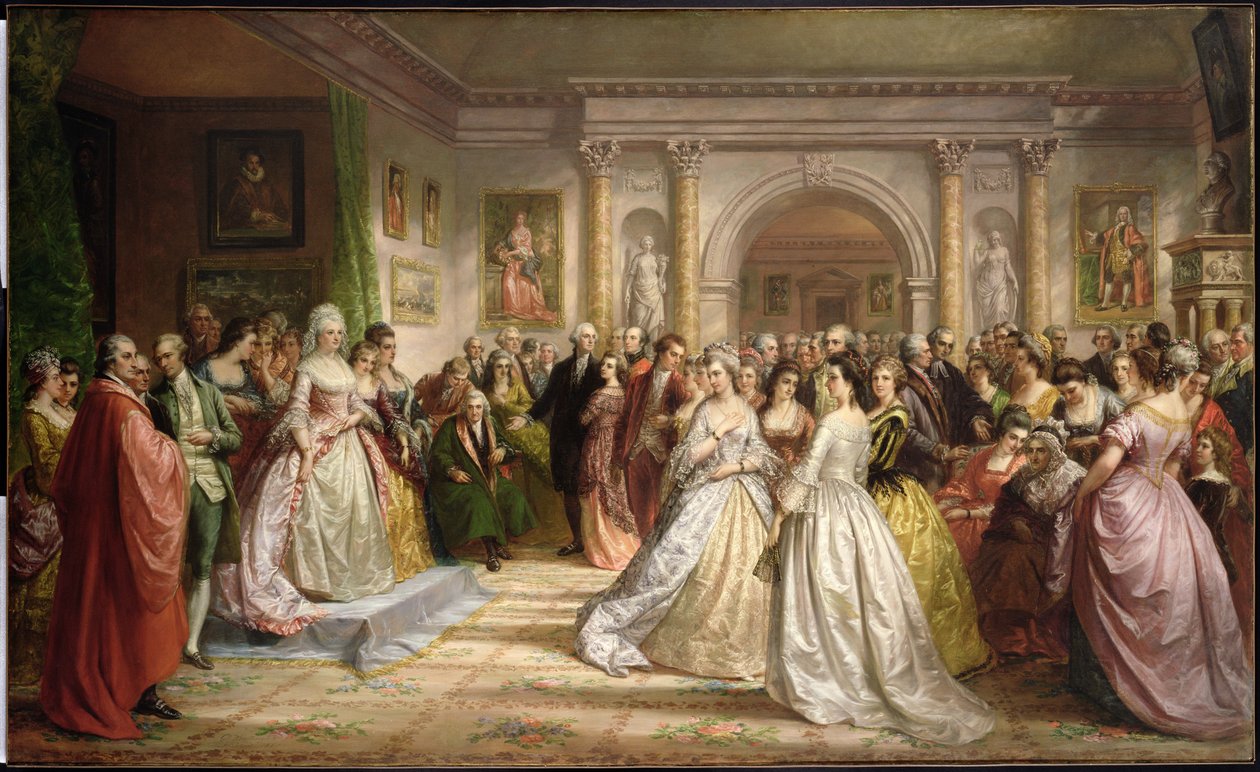 共和党法院（Lady Washingtons Reception）1861年 作者 丹尼尔·亨廷顿