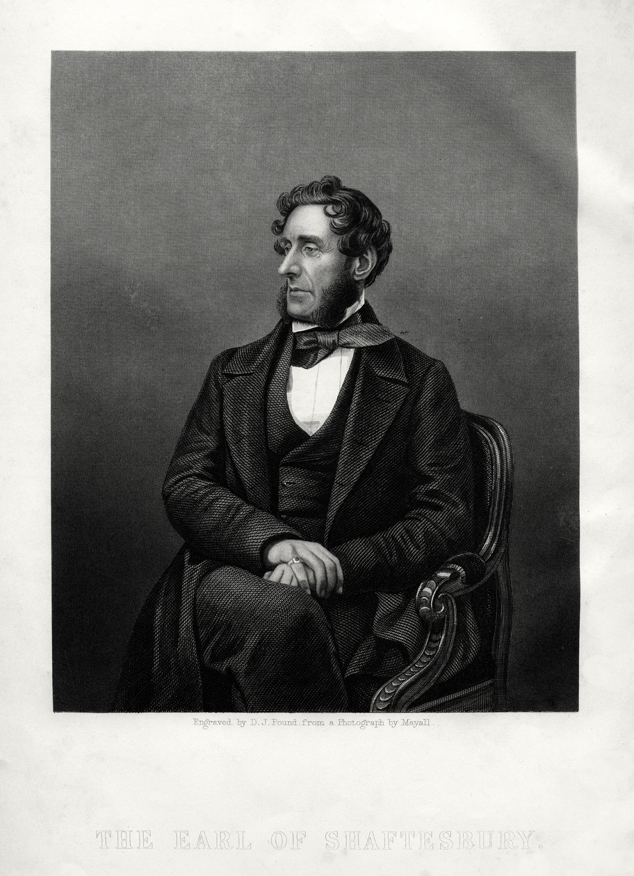 安东尼·阿什利·库珀（Anthony Ashley Cooper），英国慈善家沙夫茨伯里（Shaftesbury）的第七伯爵，建于1880年。 作者 丹尼尔·约翰·庞德