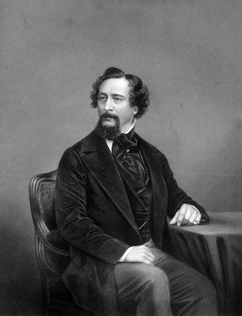 查尔斯·狄更斯（Charles Dickens），英国小说家，十九世纪。 作者 丹尼尔·约翰·庞德